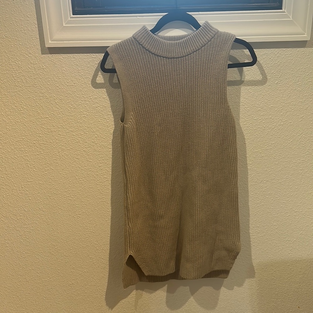 Tan h&m mini sweater dress